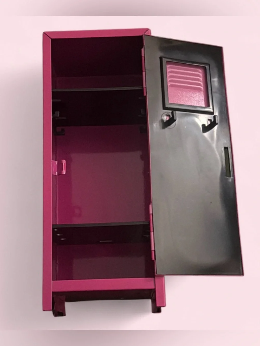 Pink Schylling Toy/Doll Locker. Branded Limited Too decorative style.